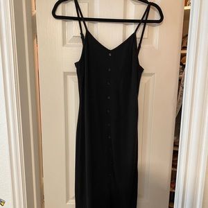 Shop Talulah black rib knot midi dress